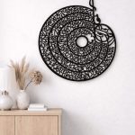 black calligraphy wall decor for home