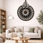 16 x 20 inch Islamic wall clock made from 3mm MDF