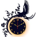 Decorative eagle wall clock for home or office