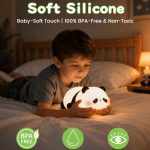Panda silicone night light with white noise and timer