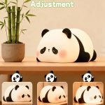 Cute rechargeable panda bedside lamp for kids bedroom